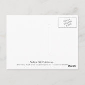 Die Berliner Mauer Postkarte (Rückseite)