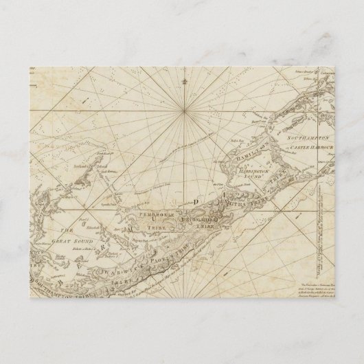 Die Bermudas oder die Sommerinseln Postkarte (Vorderseite)