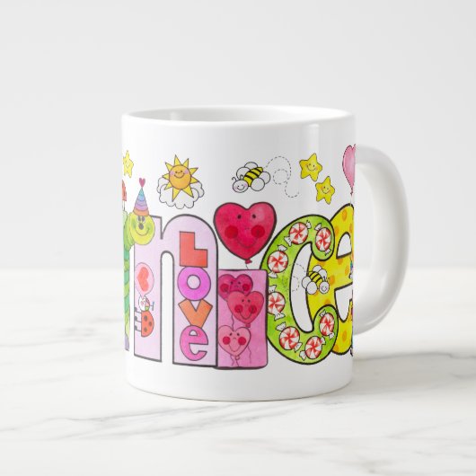 Die Bernice-Tasse Jumbo-Tasse (Vorderseite Rechts)