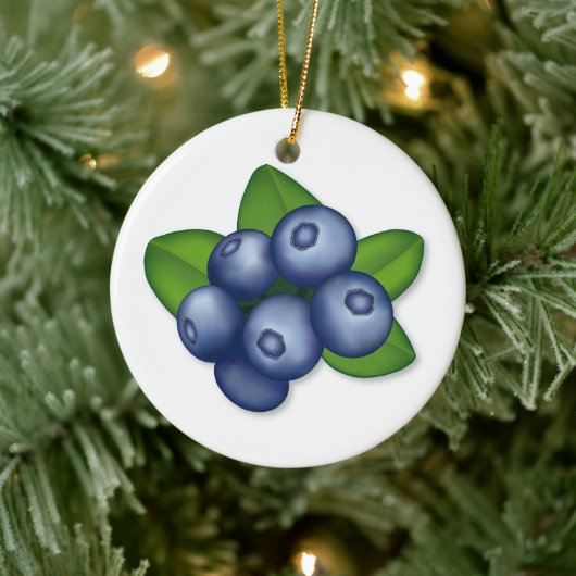 Die Berry Best Blueberry Keramik Ornament (Baum)