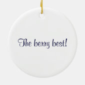 Die Berry Best Blueberry Keramik Ornament (Hinten)