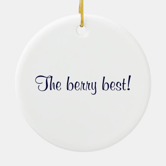 Die Berry Best Blueberry Keramik Ornament (Hinten)