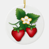 Die Berry Best Strawberry Keramik Ornament (Vorne)