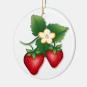 Die Berry Best Strawberry Keramik Ornament (Links)