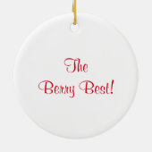 Die Berry Best Strawberry Keramik Ornament (Hinten)