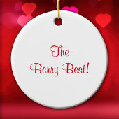 Die Berry Best Strawberry Keramik Ornament