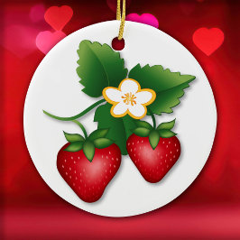 Die Berry Best Strawberry Keramik Ornament