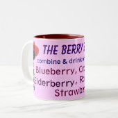 Die Berry-Boost-Tasse Zweifarbige Tasse (Vorderseite Links)