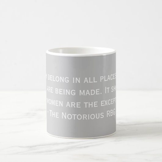 Die berüchtigte RBG Quote-Tasse Kaffeetasse (Mittel)