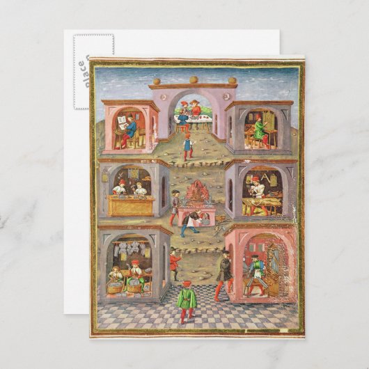 Die Berufe Postkarte (Vorne/Hinten)