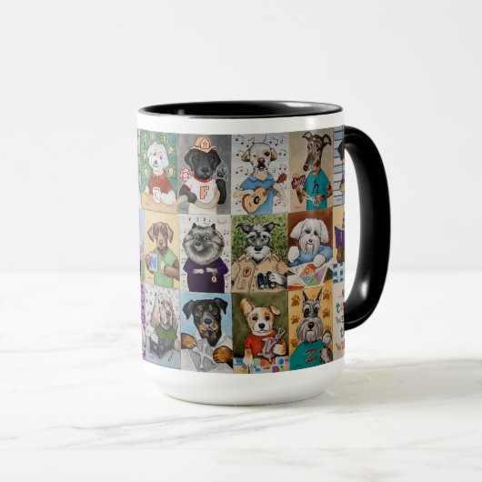 Die Berufliche Hunde-Tasse Tasse (VorderseiteRechts)