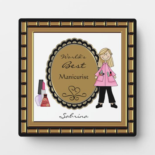 Die Berufliche Plaque mit der besten Schönheitspfl Fotoplatte (Vorderseite)