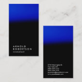 Die berufliche Visitenkarte in Schwarz (Vorne/Hinten)