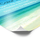 Die beruhigende Farbe Blau von Meer und Himmel Fotodruck (Ecke)