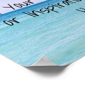 Die beruhigenden Meereswellen Retro tropischen Str Poster (Ecke)