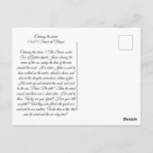 Die Beruhigung des Meeres Postkarte (Rückseite)