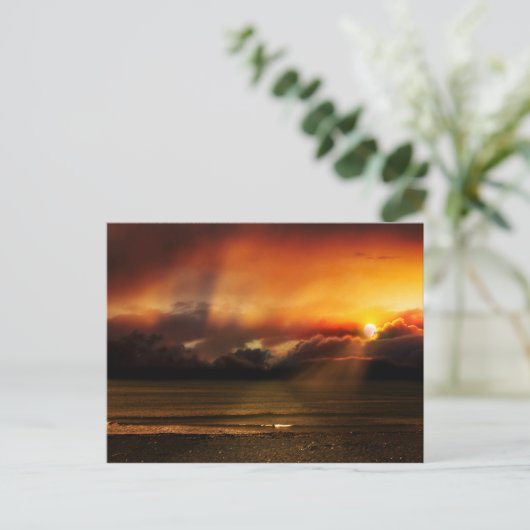 Die Beruhigung - Postkarte (Stehend Vorderseite)