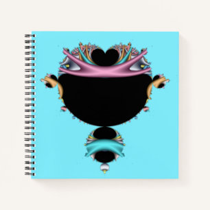 Die berühmte Aquamarine und rosa Kunstkunst von Ma Notizblock