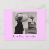 Die berühmte Beehive Hairdo Card der 1960er Jahre Postkarte (Vorderseite)