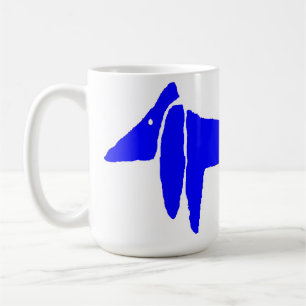 Die berühmte Blue Dog-Dackel Kaffeetasse