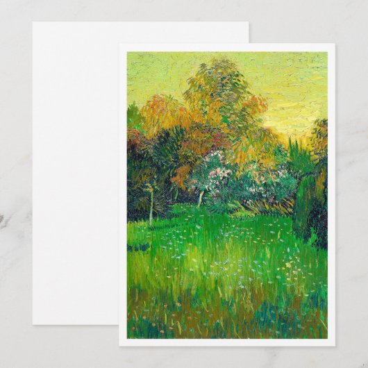 Die berühmte grüne van Gogh Gemälde Einladung (Vorne/Hinten)