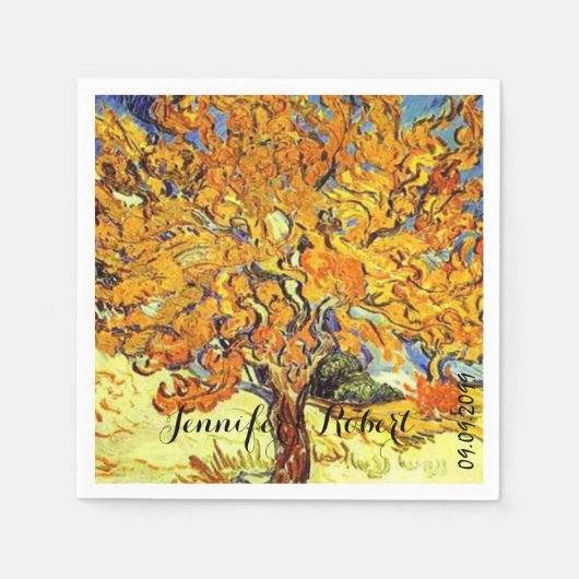 Die berühmte Kunst, der Mulberry Tree. Vincent van Serviette (Vorderseite)