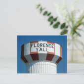 Die berühmte Postkarte Florenz Y'all des Wassertur (Stehend Vorderseite)