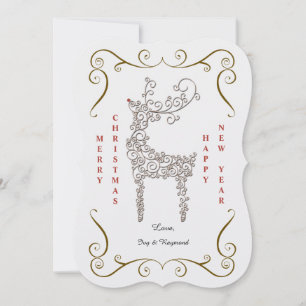 Die berühmte Reindeer Holiday Card Feiertagskarte