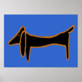 Die berühmte schwarze Dackel Poster (Vorne)