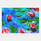 Die berühmte Wasserlilies-Kunst von Claude Monet Geschenkpapier Set (Vorderseite)