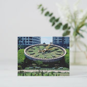 Die berühmten Blume Clock, Alexandria, Ägypten gef Postkarte (Stehend Vorderseite)