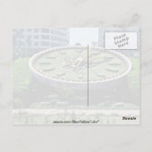 Die berühmten Blume Clock, Alexandria, Ägypten gef Postkarte (Rückseite)