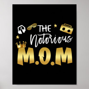 Die berühmten Mamas Alte Schule Funny Hip Hop Mütt Poster