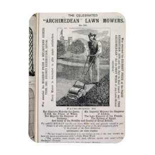 Die berühmten Rasenmäher "Archimedean" aus dem 19. Magnet