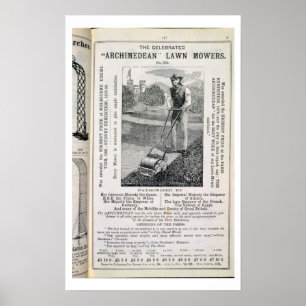 Die berühmten Rasenmäher "Archimedean" aus dem 19. Poster
