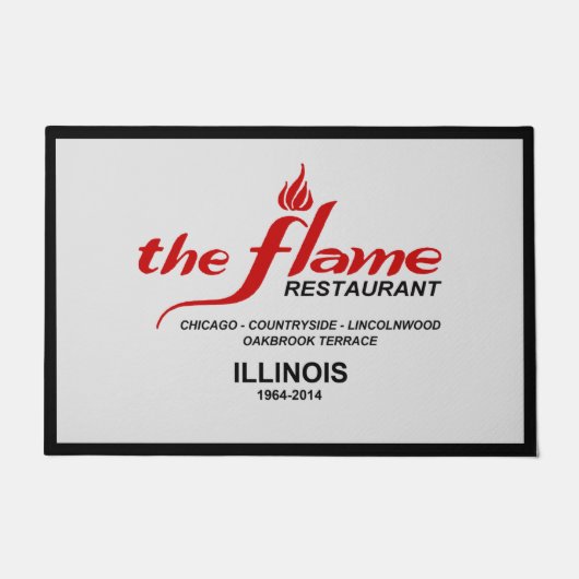 Die berühmten Restaurants von Illinois Fußmatte (Vorderseite)