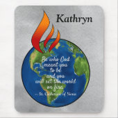 Die berühmteste Katharina von Siena Zitat Mouse Pa Mousepad (Vorne)