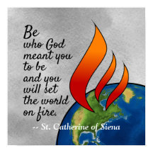 Die berühmteste Katharina von Siena Zitat Poster