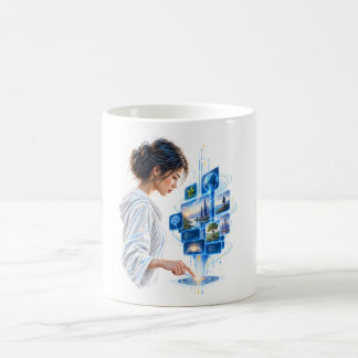 Die Berührung, die Möglichkeiten eröffnet – Futuri Kaffeetasse