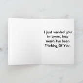 Die beschäftigte Biene, die an Sie denkt, Karte (Innenseite)