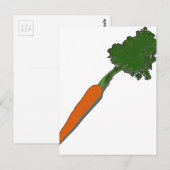 Die bescheidene Karotte Postkarte (Vorne/Hinten)