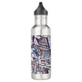 die bescheidene Trägheit Edelstahlflasche (Rechts)