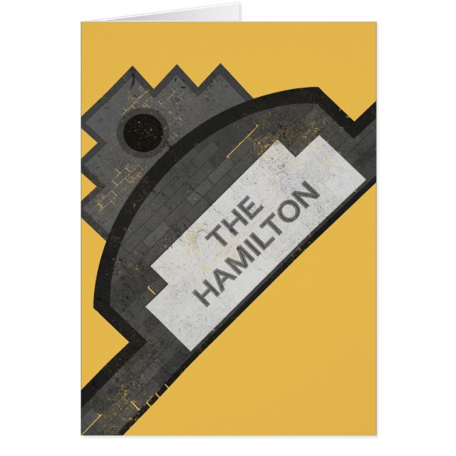 die Beschilderung von Hamiton (Vorne)