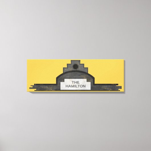 die Beschilderung von Hamiton Leinwanddruck (Vorderseite)