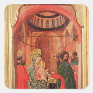 Die Beschneidung Quadratischer Aufkleber