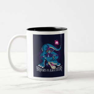 Die Besen sind für Amateure, T-rex-Reithexe Zweifarbige Tasse
