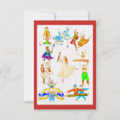 Die Besetzung von Nutcracker Dankeskarte (Vorderseite)