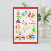 Die Besetzung von Nutcracker Dankeskarte (Stehend Vorderseite)