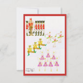 Die Besetzung von Nutcracker Dankeskarte (Rückseite)