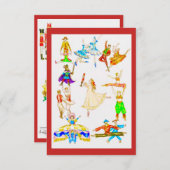 Die Besetzung von Nutcracker Dankeskarte (Vorne/Hinten)